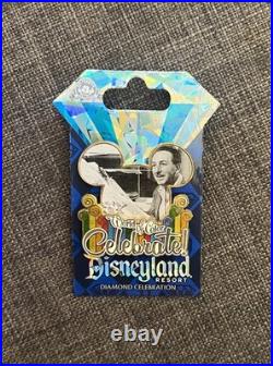 Disneyland 60th Anniversary Pin World of Color Celebrate, Walt Disney