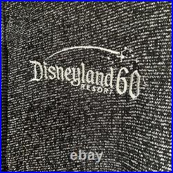 Disneyland 60th Diamond Anniversary Metallic Black Sparkle Hoodie Disney Size XL