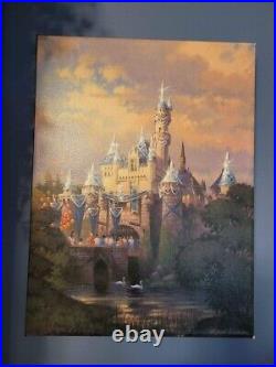 Disneyland 60th Diamond Anniversary painted canvas print by Bryan Jowers RARE