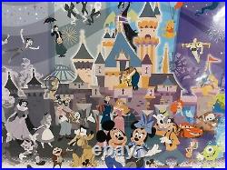 Disneyland 60th Diamond Celebration Sleeping Beauty Castle Mickey Deluxe Print