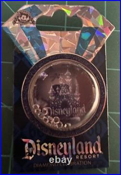 Disneyland 60th anniversary Diamond Celebration Mickey Pin Lot 11 Pins & Lanyard