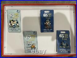 Disneyland 65th Anniversary 65 Years-Mr Toad, Day Of & Mickey and Minnie Pins
