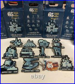 Disneyland 65th Anniversary Mystery Pins Full Set, Including Chaser. VHTF