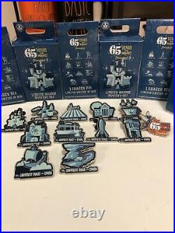 Disneyland 65th Anniversary Mystery Pins Full Set, Including Chaser. VHTF