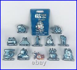 Disneyland 65th Anniversary Mystery Pins Full Set + Mickey and Minnie Pin LR