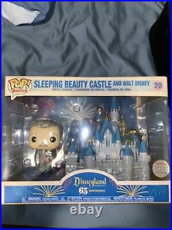 Disneyland 65th Anniversary Pop Sleeping Beauty Castle And Walt Disney