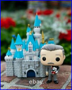 Disneyland 65th Anniversary Sleeping Beauty Castle and Walt Disney Funko Pop