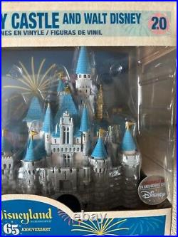 Disneyland 65th Anniversary Sleeping Beauty Castle and Walt Disney Funko Pop