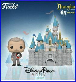 Disneyland 65th Anniversary Sleeping Beauty Castle with Walt Disney Funko Pop