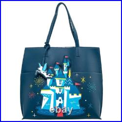 Disneyland 65th Anniversary The Happiest Place on Earth Loungefly Tote Bag NWT