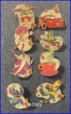 Disneyland 70th Anniversary 2025 Mystery Pins Complete Full Set