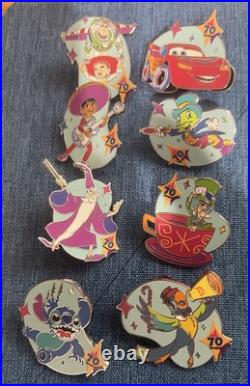 Disneyland 70th Anniversary 2025 Mystery Pins Complete Full Set