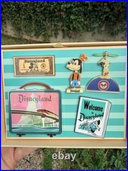 Disneyland 70th Anniversary 5 Pin Box Set Happiest Place On Earth! LE 1500