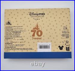 Disneyland 70th Anniversary 5 Pin Box Set Happiest Place On Earth! LE 1500