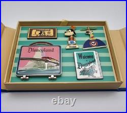Disneyland 70th Anniversary 5 Pin Box Set Happiest Place On Earth! LE 1500