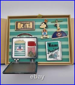 Disneyland 70th Anniversary 5 Pin Box Set Happiest Place On Earth! LE 1500
