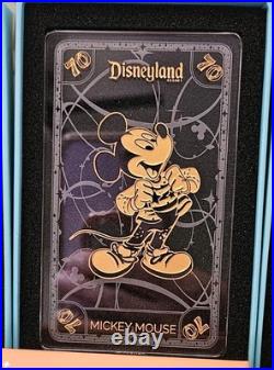 Disneyland 70th Anniversary Arribas Crystal Collectible Poker Cards