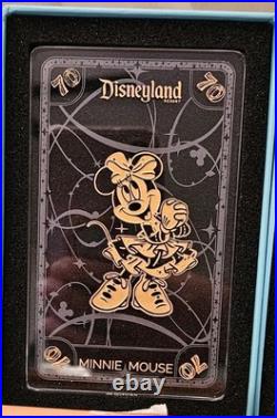 Disneyland 70th Anniversary Arribas Crystal Collectible Poker Cards