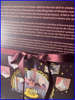 Disneyland 70th Anniversary Aurora Limited Edition Doll Sleeping Beauty Nib Rare