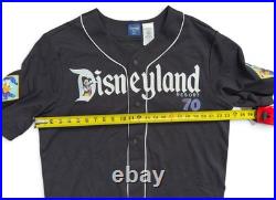 Disneyland 70th Anniversary Baseball Jersey Mickey Friends Black Adult Size L