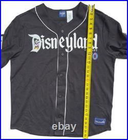 Disneyland 70th Anniversary Baseball Jersey Mickey Friends Black Adult Size L