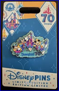 Disneyland 70th Anniversary CAST MEMBER EXCLUSIVE Limited Edition Pin Disneyland 70th Anniversary CAST MEMBER EXCLUSIVE Limited Edition Pin
