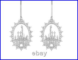 Disneyland 70th Anniversary Castle Earrings Sterling Silver By Rebecca Hook NEW Disneyland 70th Anniversary Castle Earrings Sterling Silver By Rebecca Hook NEW