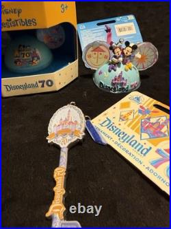 Disneyland 70th Anniversary Castle Ornament Lot