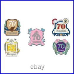 Disneyland 70th Anniversary Destinations Pin Set Limited Edition D23-Exclusive