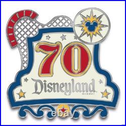 Disneyland 70th Anniversary Destinations Pin Set Limited Edition D23-Exclusive