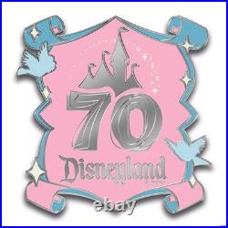 Disneyland 70th Anniversary Destinations Pin Set Limited Edition D23-Exclusive