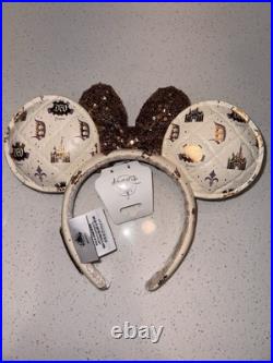 Disneyland 70th Anniversary Headband, collectible pins, and two tote bags Disneyland 70th Anniversary Headband, collectible pins, and two tote bags