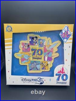 Disneyland 70th Anniversary Jumbo Pin Mickey & Friends LE 1000 NEW IN HAND