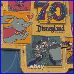Disneyland 70th Anniversary Jumbo Pin Mickey & Friends LE 1000 NEW IN HAND