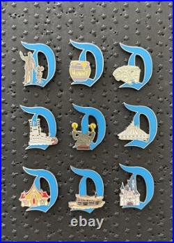 Disneyland 70th Anniversary Key To Disneyland FULL pin set