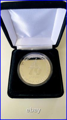 Disneyland 70th Anniversary Limited Edition Platinum Plated Coin #0190/1,350 Disneyland 70th Anniversary Limited Edition Platinum Plated Coin #0190/1,350