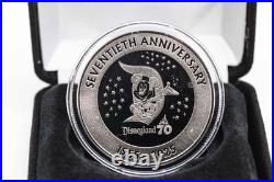 Disneyland 70th Anniversary Limited Edition Platinum Plated Coin #0675/1,350