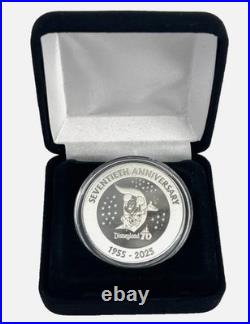 Disneyland 70th Anniversary Limited Edition Platinum Plated Coin #0703/1,350
