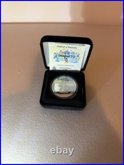 Disneyland 70th Anniversary Limited Edition Platinum Plated Coin 1,350