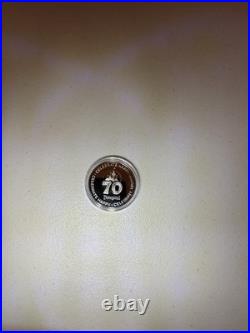 Disneyland 70th Anniversary Limited Edition Platinum Plated Coin 1,350