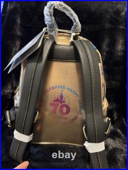 Disneyland 70th Anniversary Loungefly Mini Backpack Mickey Mouse Minnie Mouse