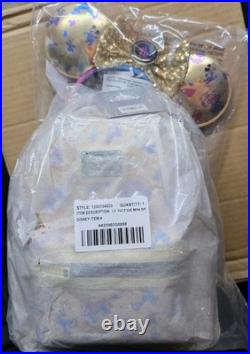 Disneyland 70th Anniversary Loungefly Mini Backpack with Minnie Ears Headband