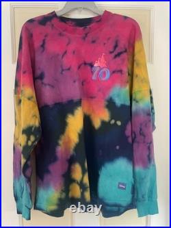 Disneyland 70th Anniversary Mickey Mouse Tie-dye Spirit Jersey Adult Medium Bnwt
