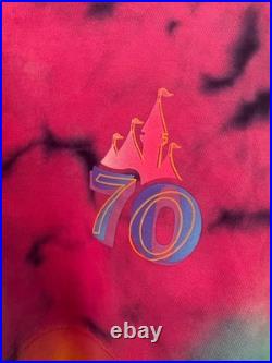 Disneyland 70th Anniversary Mickey Mouse Tie-dye Spirit Jersey Adult Medium Bnwt