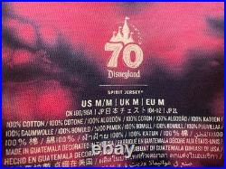 Disneyland 70th Anniversary Mickey Mouse Tie-dye Spirit Jersey Adult Medium Bnwt