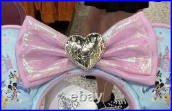 Disneyland 70th Anniversary Minnie Ears Headband Pink Bow Stoney Clover Lane NWT