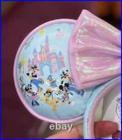Disneyland 70th Anniversary Minnie Ears Headband Pink Bow Stoney Clover Lane NWT