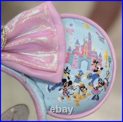 Disneyland 70th Anniversary Minnie Ears Headband Pink Bow Stoney Clover Lane NWT