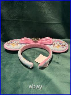 Disneyland 70th Anniversary Minnie Ears Headband Pink Bow Stoney Clover Ln. NWOT