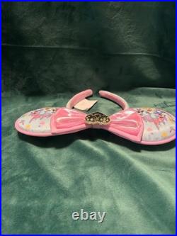 Disneyland 70th Anniversary Minnie Ears Headband Pink Bow Stoney Clover Ln. NWOT